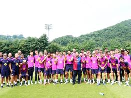 세계적 명문 구단 에프시(FC)바르셀로나, 파주축구국가대표훈련원(NFC)에서 3일간 공식훈련 진행 기사 이미지