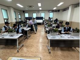 파주시 교하동 실버경찰대, 힐링! 원예감성 교육 진행 기사 이미지