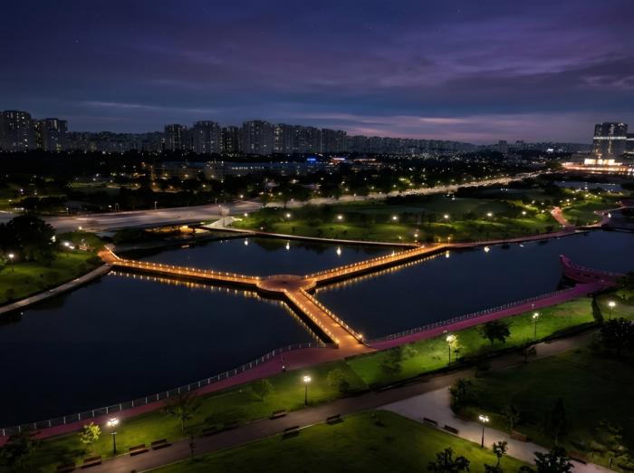 파주시, 운정호수공원 수질 개선 사업 현장 점검 실시