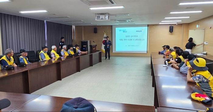파주시 월롱면 실버경찰대, 혹서기 건강관리 교육 실시 