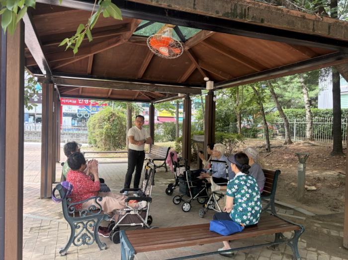 파주시 금촌2동, 후곡어린이공원 무더위쉼터 선풍기 설치